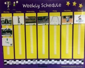 Weekly Picture Communication Board